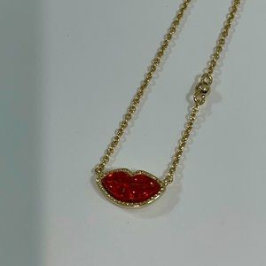Red Opal lips Kendra Scott necklace!